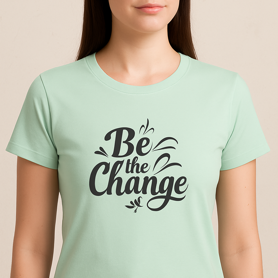 Be The Change Inspirational Unisex T-Shirt – Premium Cotton Motivational Graphic Tee - Image 4