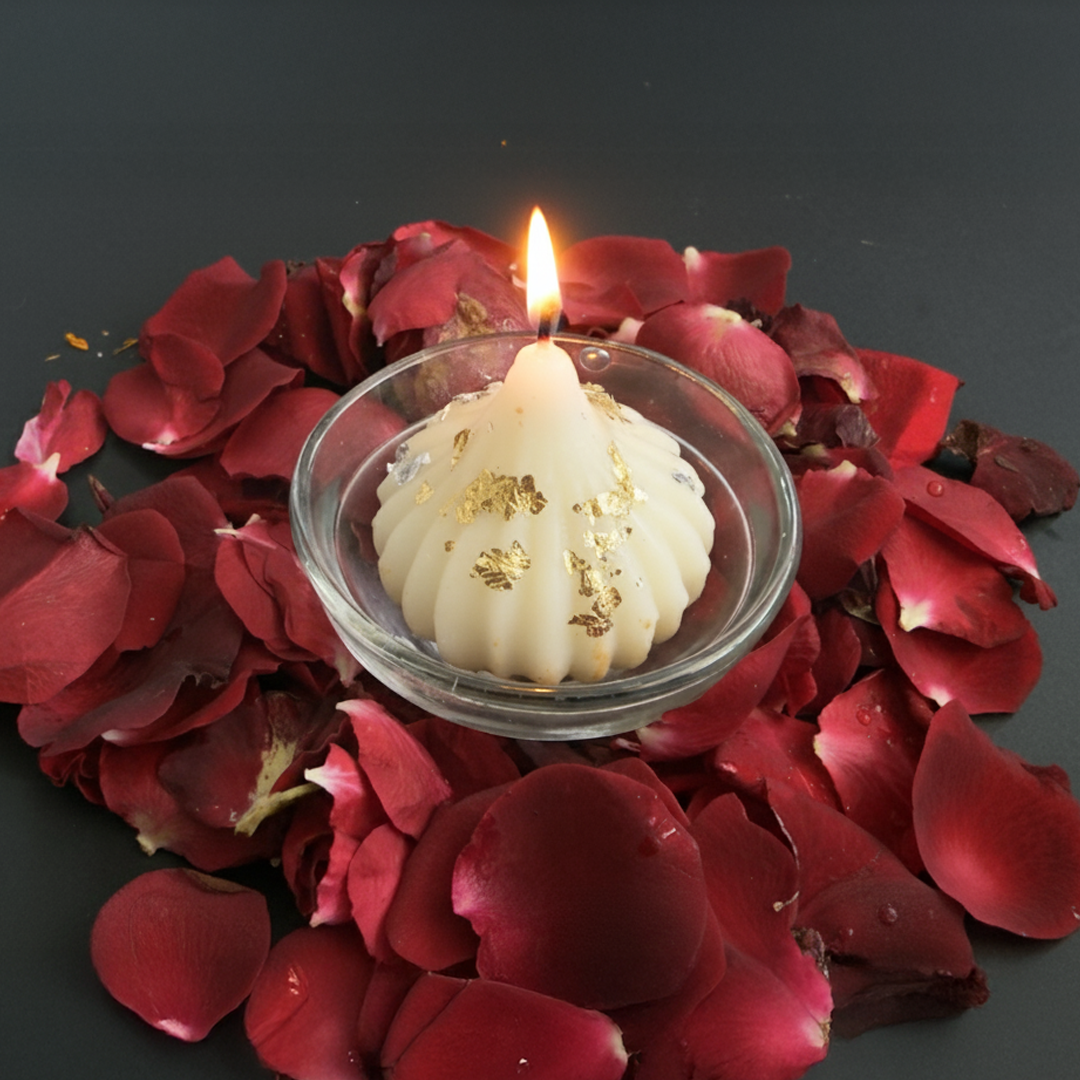 Modak shape decorative candles set of 6 for festive decor