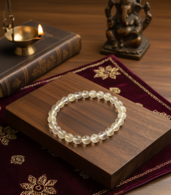 Natural Clear Quartz Crystal Bracelet