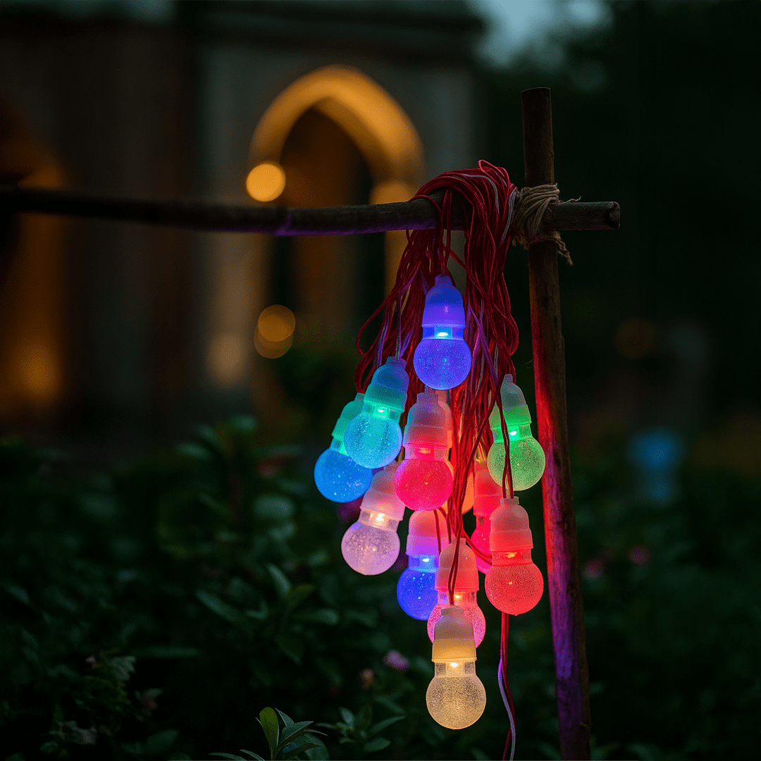 LED Globe String Lights for Home, Garden & Outdoor Decoration | Warm White Decorative Fairy Lights - Image 2