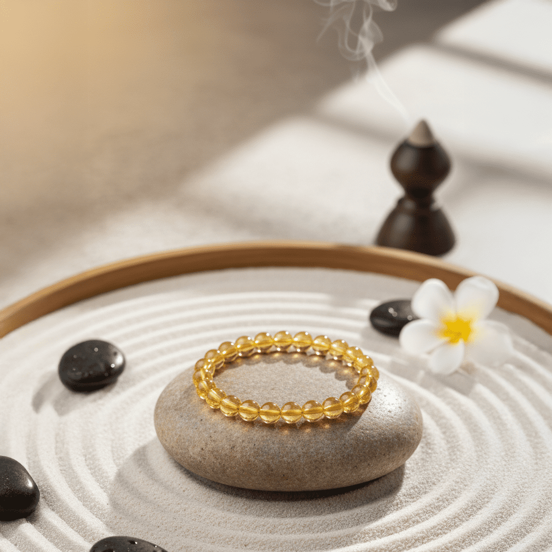 Natural Citrine Crystal Bracelet - Image 2