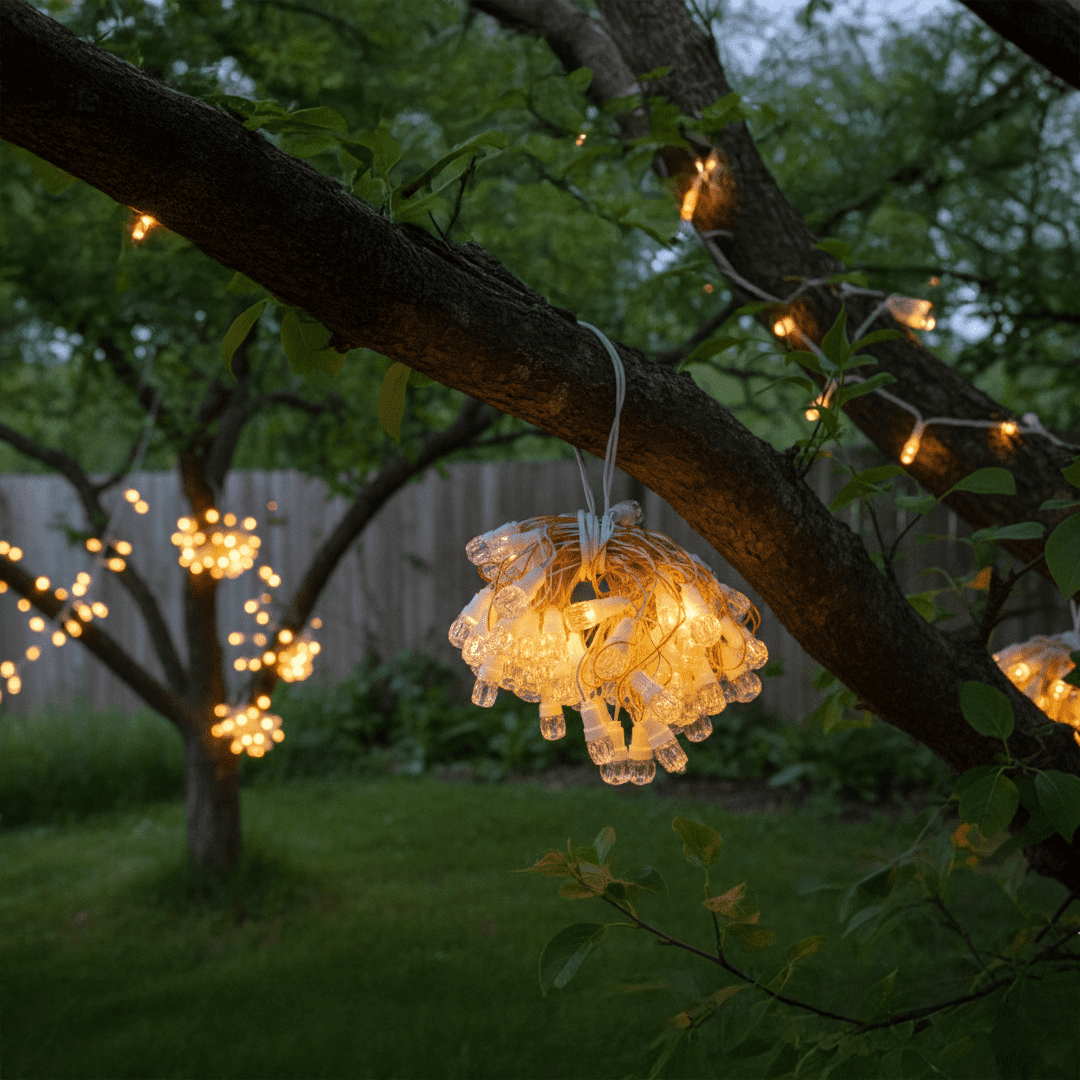 LED string lights for home and garden decoration at night