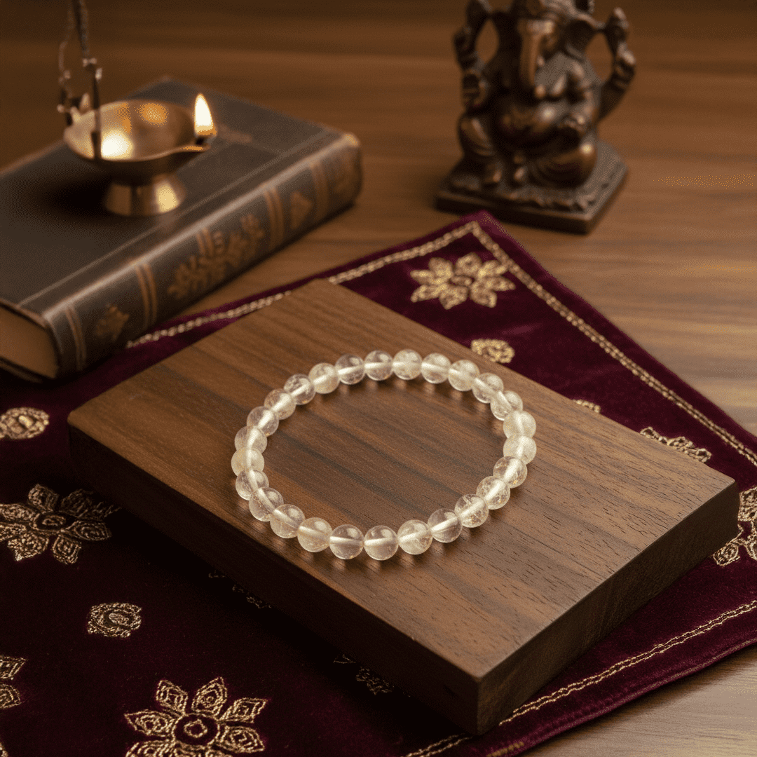Natural Clear Quartz Crystal Bracelet