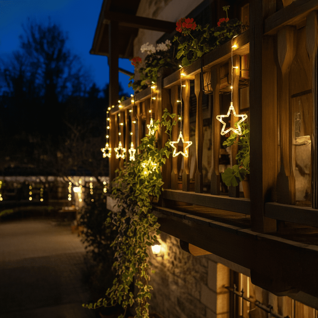 LED Star Light – Warm White Decorative Star String Lights for Home, Balcony & Festivals - Image 2